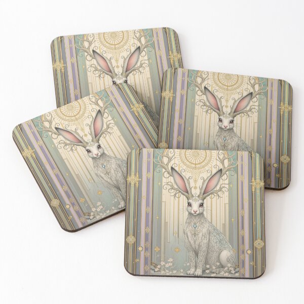 Item preview, Jackalope in Pastel Colors designed and sold by HabitableMoons.