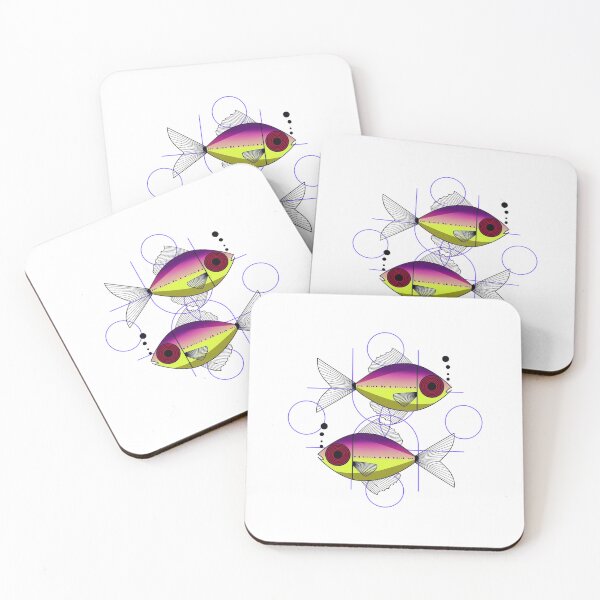 Item preview, Abstract Fish Frenzy – Geometric Wonders from the Deep designed and sold by MiszungART.