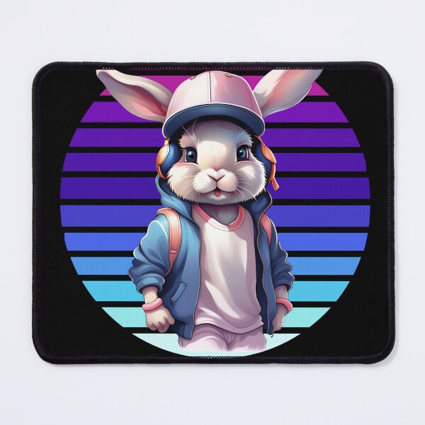Item preview,   Happy rabbit in headphones, listening to music, Rabbit Music Lover, Music Lovers designed and sold by KolorellaS.