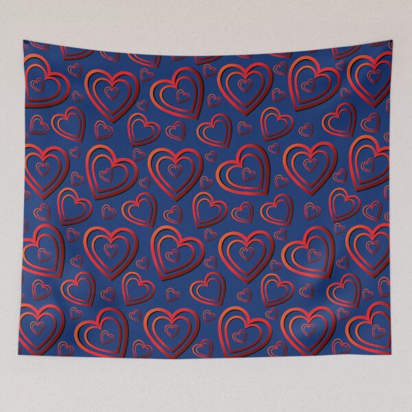 Item preview,  VALENTINE'S DAY - RED HEARTS PATTERN - GRADIENT AND LUMINOUS  designed and sold by Gihan-Design.