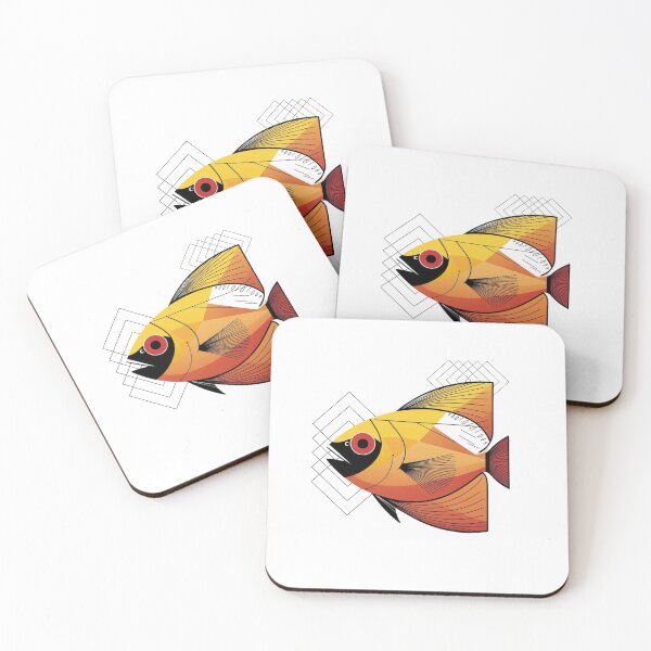 Item preview, Abstract Fish Frenzy – Geometric Wonders from the Deep designed and sold by MiszungART.