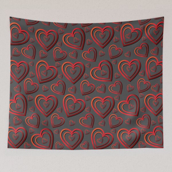 Item preview,  VALENTINE'S DAY - RED HEARTS PATTERN - GRADIENT AND LUMINOUS  designed and sold by Gihan-Design.