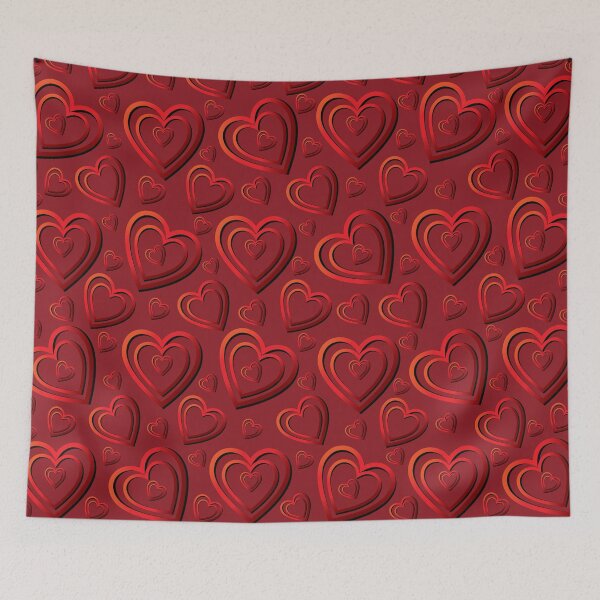 Item preview,   VALENTINE'S DAY - RED HEARTS PATTERN - GRADIENT AND LUMINOUS  designed and sold by Gihan-Design.