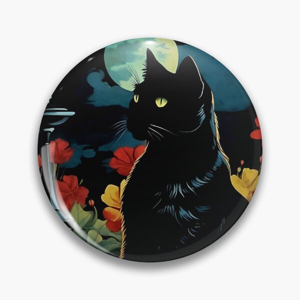Item preview, Vintage Cat Art: Black Cat in a Gothic Setting | Noir Cat Art | Gothic Art | Cat Art | Vintage Cat Illustration designed and sold by UnhingedBird.