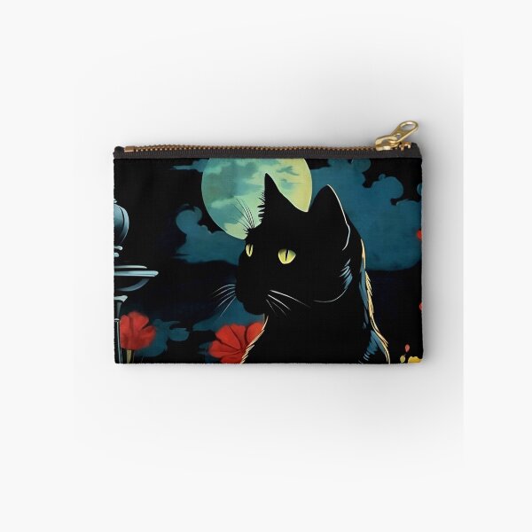 Item preview, Vintage Cat Art: Black Cat in a Gothic Setting | Noir Cat Art | Gothic Art | Cat Art | Vintage Cat Illustration designed and sold by UnhingedBird.