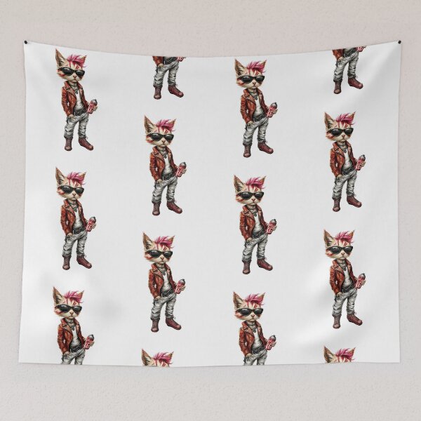 Item preview, Punk Graffiti Cat design. No Text Version designed and sold by Shoot-The-Moon.
