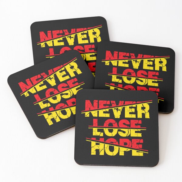 Item preview, Never Lose Hope Motivational Brush Stroke Design designed and sold by MOBI-CASE.