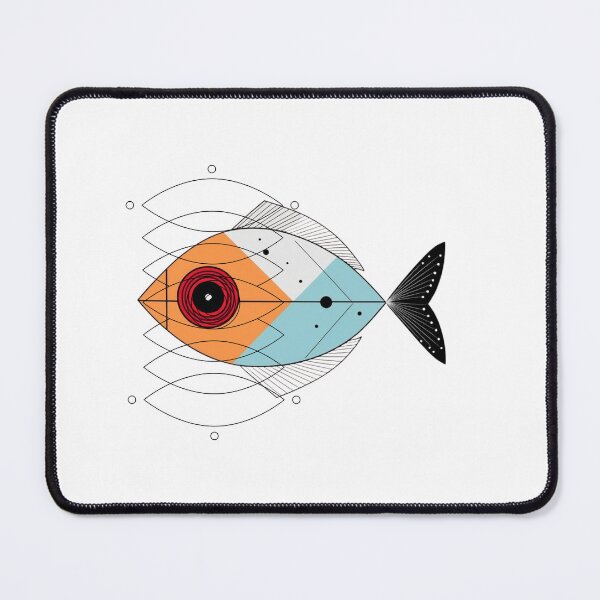 Item preview, Abstract Fish Frenzy – Geometric Wonders from the Deep designed and sold by MiszungART.