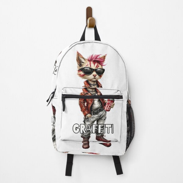 Item preview, Punk Graffiti Cat design. Text Version designed and sold by Shoot-The-Moon.
