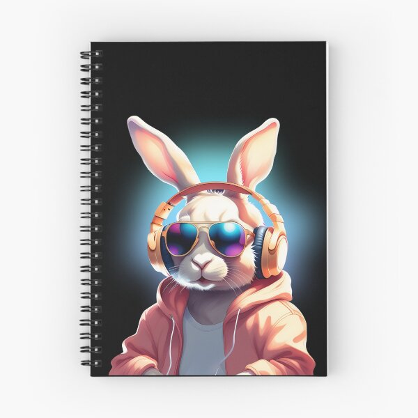 Item preview,   Cool rabbit in headphones, listening to music, Rabbit Music Lover, Music Lovers designed and sold by KolorellaS.