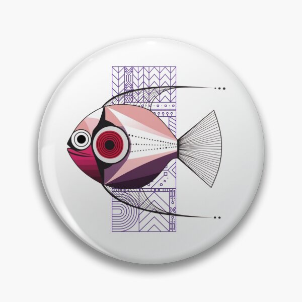 Item preview, Abstract Fish Frenzy – Geometric Wonders from the Deep designed and sold by MiszungART.