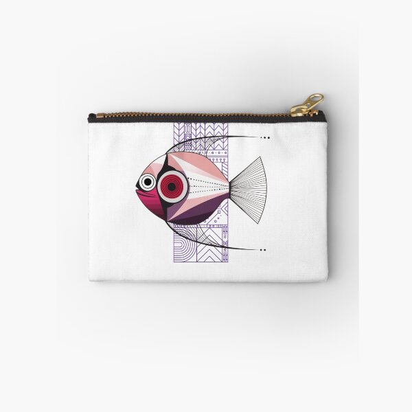 Aperçu de l'œuvre Abstract Fish Frenzy – Merveilles géométriques des profondeurs créée et vendue par MiszungART.