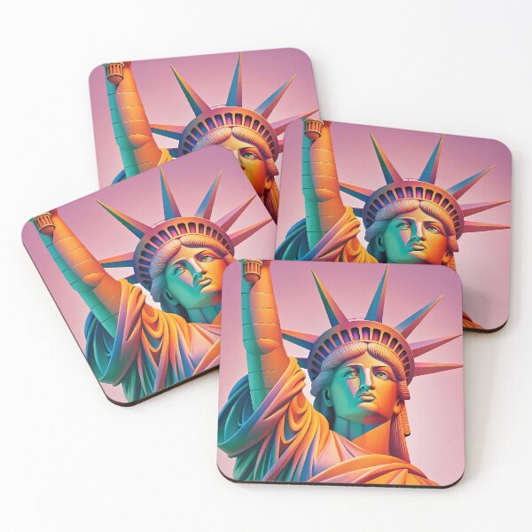 Item preview, Statue of Liberty Art Design Modern Illustration Patriotic designed and sold by ART ATTACK ZONE.