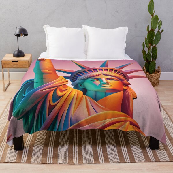 Item preview, Statue of Liberty Art Design Modern Illustration Patriotic designed and sold by ART ATTACK ZONE.