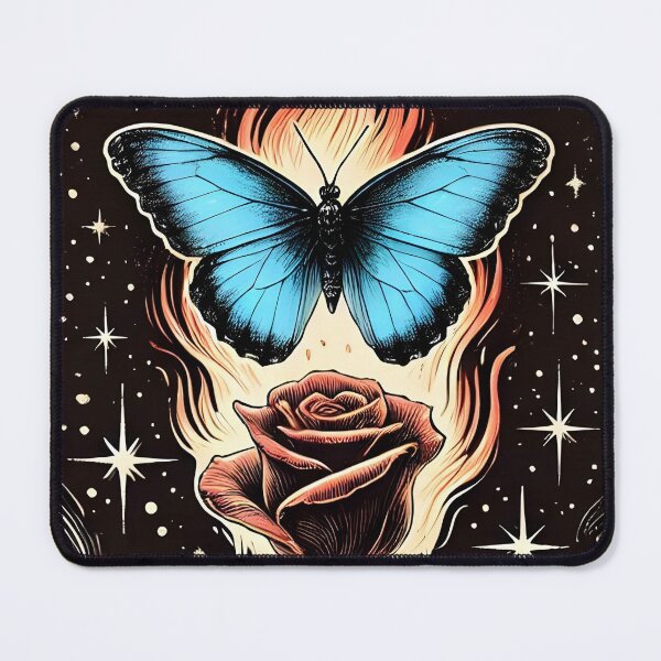 Item preview, Tarot Illustration: Blue and Pink Butterfly designed and sold by kmzcl.