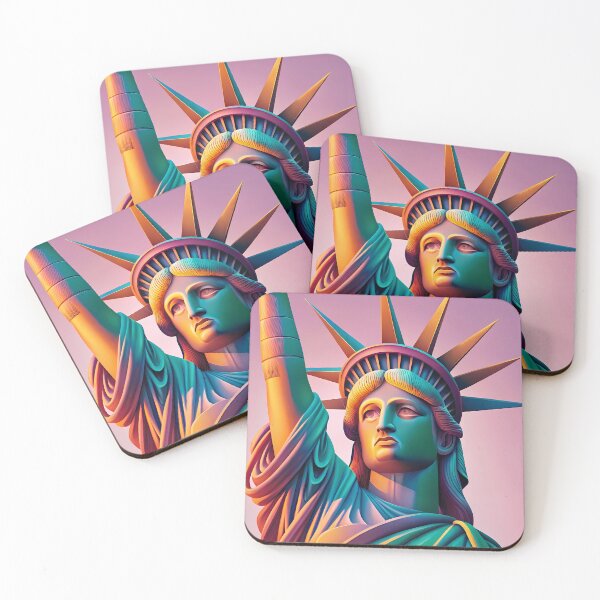 Item preview, Statue of Liberty Design Modern Illustration Patriotic designed and sold by ART ATTACK ZONE.