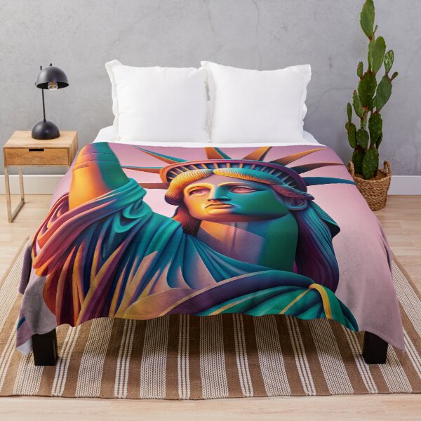 Item preview, Statue of Liberty Design Modern Illustration Patriotic designed and sold by ART ATTACK ZONE.