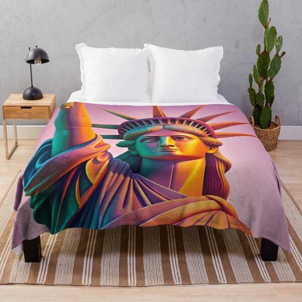 Item preview, American Statue of Liberty Art Modern Illustration Patriotic designed and sold by ART ATTACK ZONE.