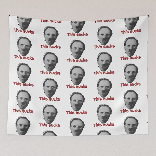 Item preview, This sucks - Hannibal Lecter - scary but charming chap designed and sold by TheRubberOnion.