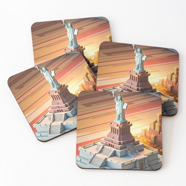 Item preview, United States Statue Liberty Art Modern Illustration Patriotic designed and sold by ART ATTACK ZONE.