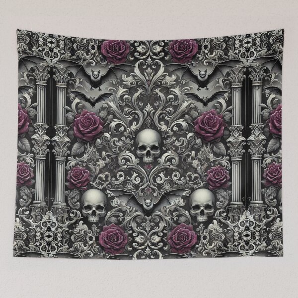 Item preview, Gothic Skull Pattern designed and sold by Planetporridge.