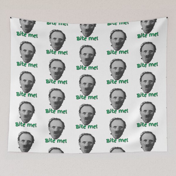 Item preview, Bite me - Hannibal Lecter - scary but charming chap designed and sold by TheRubberOnion.