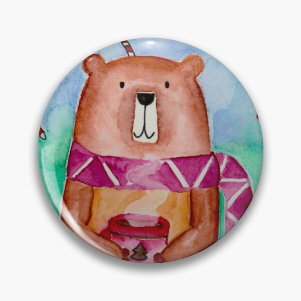 Item preview, Cute bear postcard illustration for children and adults  designed and sold by hobbyakvarell.