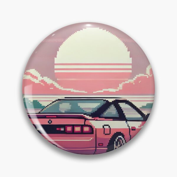 Item preview, Nissan 180sx JDM Pixel Art Chill Vibes designed and sold by Stefan Slater.