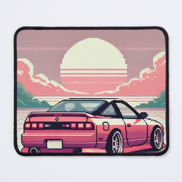 Item preview, Nissan 180sx JDM Pixel Art Chill Vibes designed and sold by Stefan Slater.