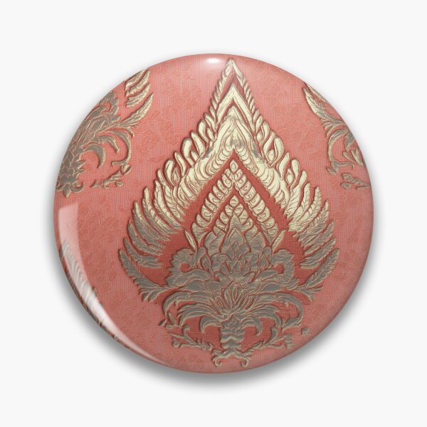 Item preview, Luxurious Thai Kanok Pattern in Soft Pink designed and sold by IssaraStudio.