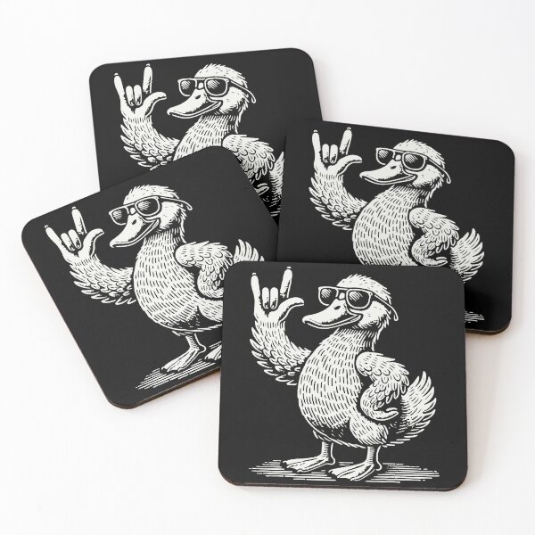 Item preview, Rock Music Fun Heavy Metal Concert Festival Duck designed and sold by LuminOrb.