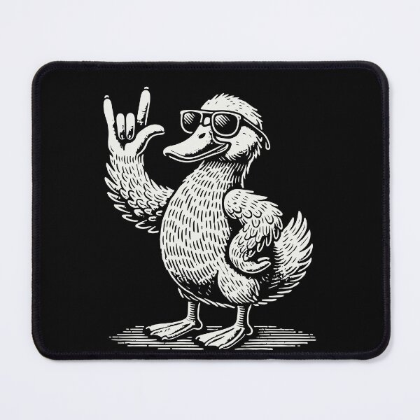 Item preview, Rock Music Fun Heavy Metal Concert Festival Duck designed and sold by LuminOrb.