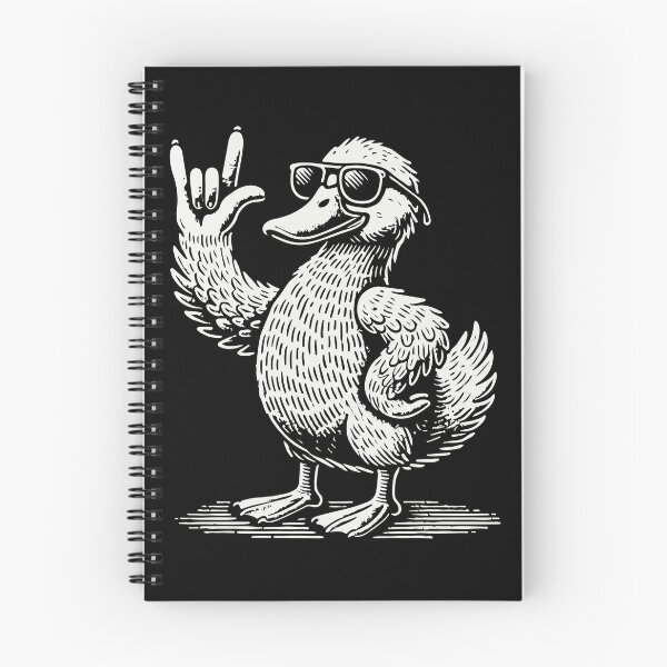 Item preview, Rock Music Fun Heavy Metal Concert Festival Duck designed and sold by LuminOrb.