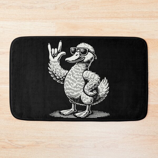 Item preview, Rock Music Fun Heavy Metal Concert Festival Duck designed and sold by LuminOrb.