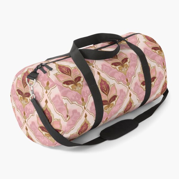 Item preview, Thai Kanok Bay Thet Leaf Motif in Pink and Gold designed and sold by IssaraStudio.