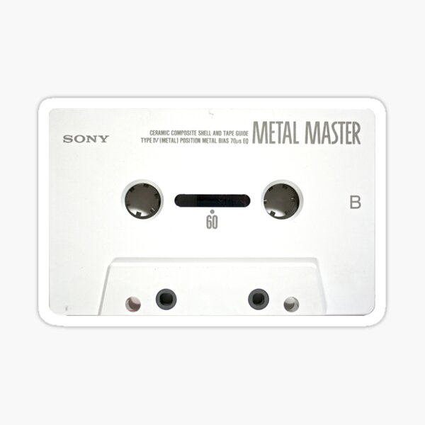 Vista previa del artículo con la obra «Sony Metal Master blanco: un tributo al sonido atemporal», diseñado y vendido por Unfound Gem.