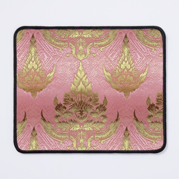 Item preview, Modern Thai Traditional Pattern in Pink and Rose Gold designed and sold by IssaraStudio.