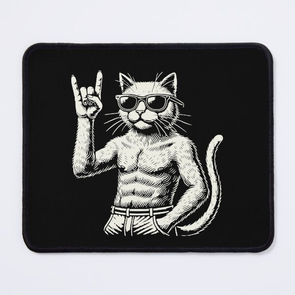 Item preview, Funny Rock Music Cat Heavy Metal Festival designed and sold by LuminOrb.