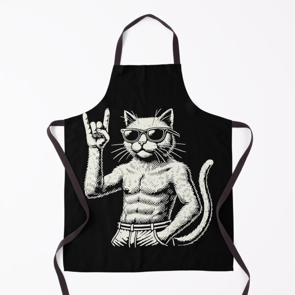 Item preview, Funny Rock Music Cat Heavy Metal Festival designed and sold by LuminOrb.