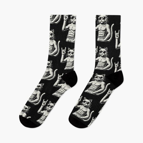 Item preview, Funny Rock Music Cat Heavy Metal Festival designed and sold by LuminOrb.