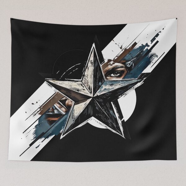 Item preview, Grunge star design designed and sold by clarazen.