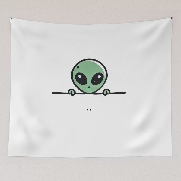 Item preview, Peaking Alien Art designed and sold by Planetporridge.