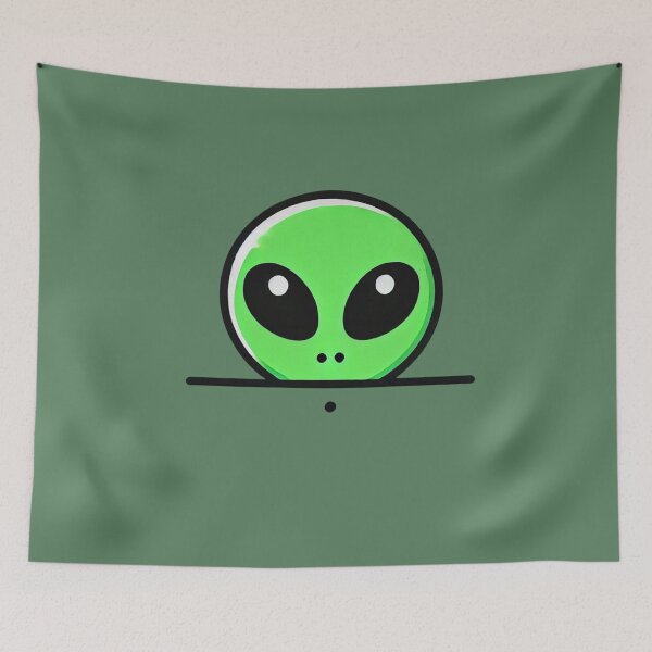 Item preview, Funny Peaking Alien designed and sold by Planetporridge.