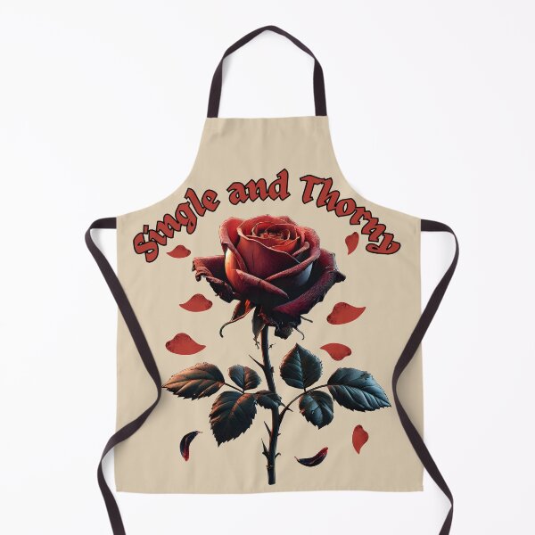 Item preview, Single and Thorny - Bold Red Rose Design designed and sold by Dantin.