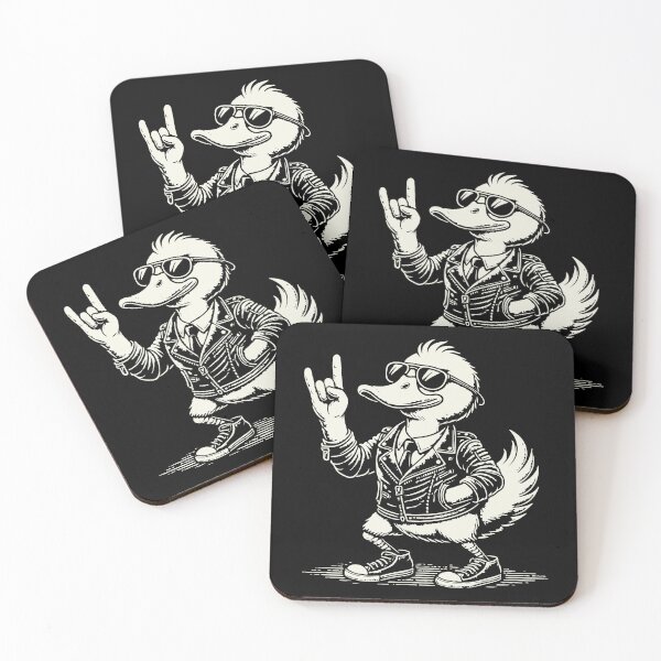 Item preview, Rock Music Funny Duck Festival Design designed and sold by LuminOrb.