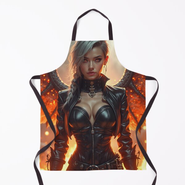 Item preview, A fierce woman standing in a fiery battlefield designed and sold by Giuseppe Cammino.