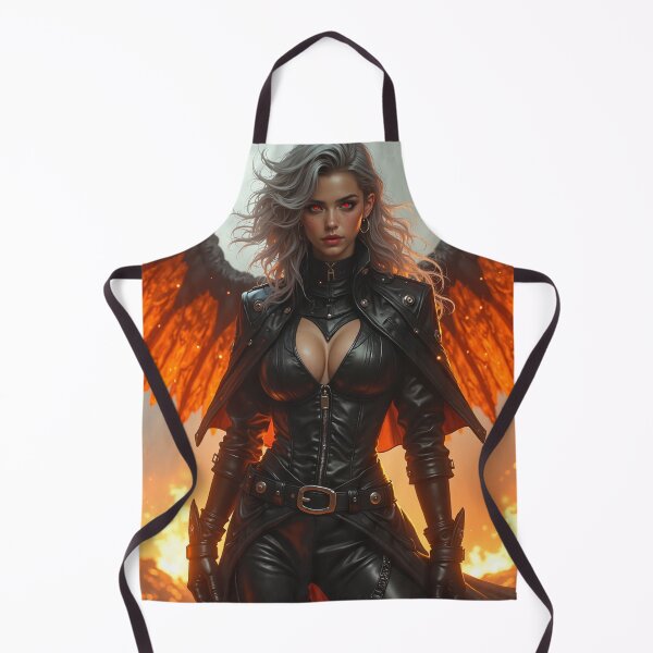 Item preview, A fierce woman standing in a fiery battlefield designed and sold by Giuseppe Cammino.