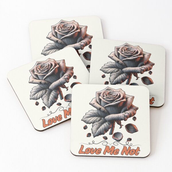 Item preview, Love Me Not - Elegant Gothic Rose Design designed and sold by Dantin.