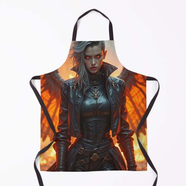 Item preview, A fierce woman standing in a fiery battlefield designed and sold by Giuseppe Cammino.