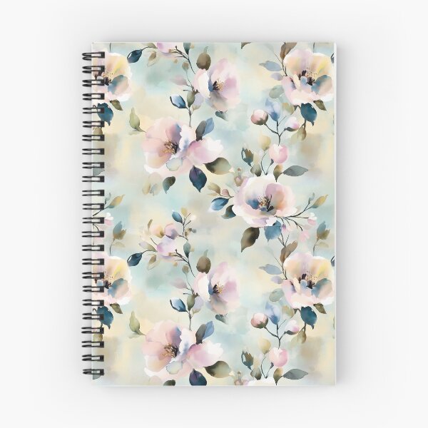 Item preview, Soft Pastel Blue Purple Floral Watercolor pattern designed and sold by sheprint.